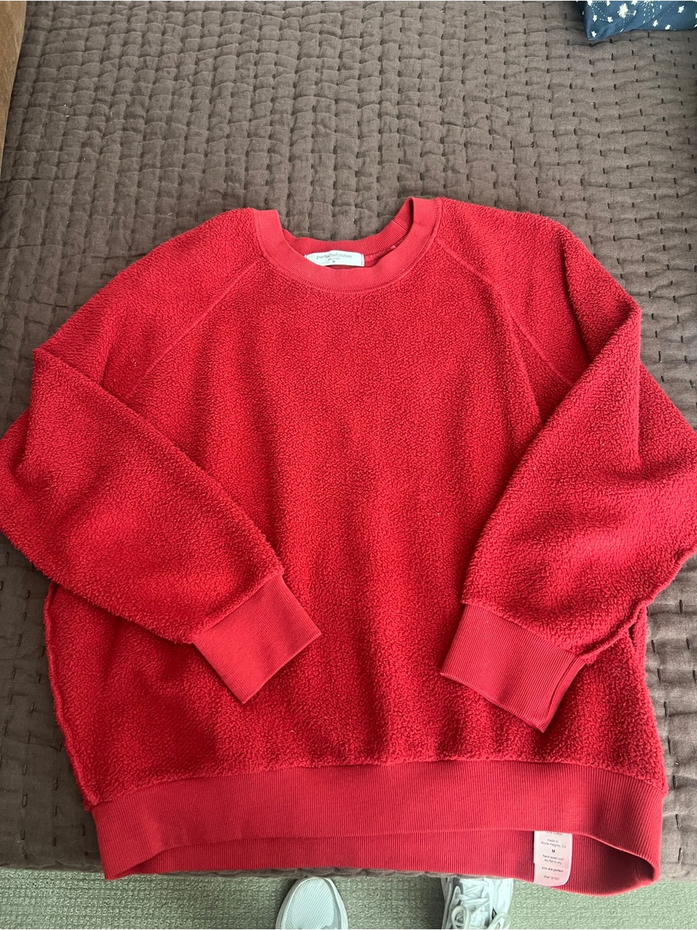 Ziggy Reverse Fleece Long Sleeve Shrunken Crewneck Sweatshirt